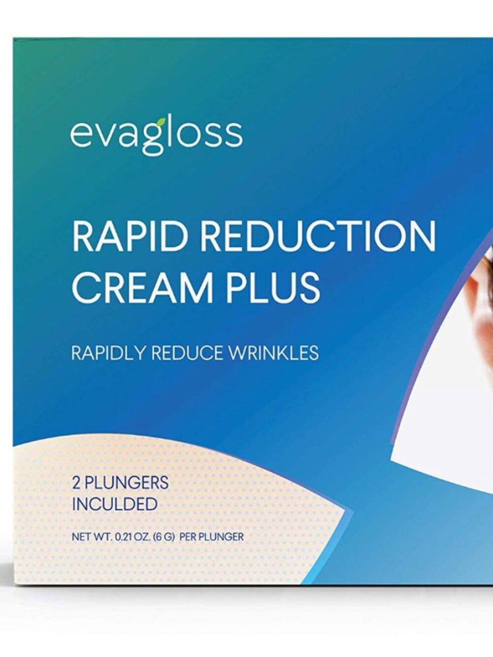 Evagloss Rapid Reduction Cream Plus 2 Plungers Included